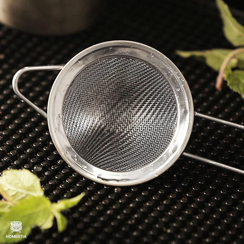 Fine Mesh Strainer 304 Stainless Steel Conical Sieve Tea Strainer with Long Handle for Cocktail Bar Coffee Juice Filtering Tools