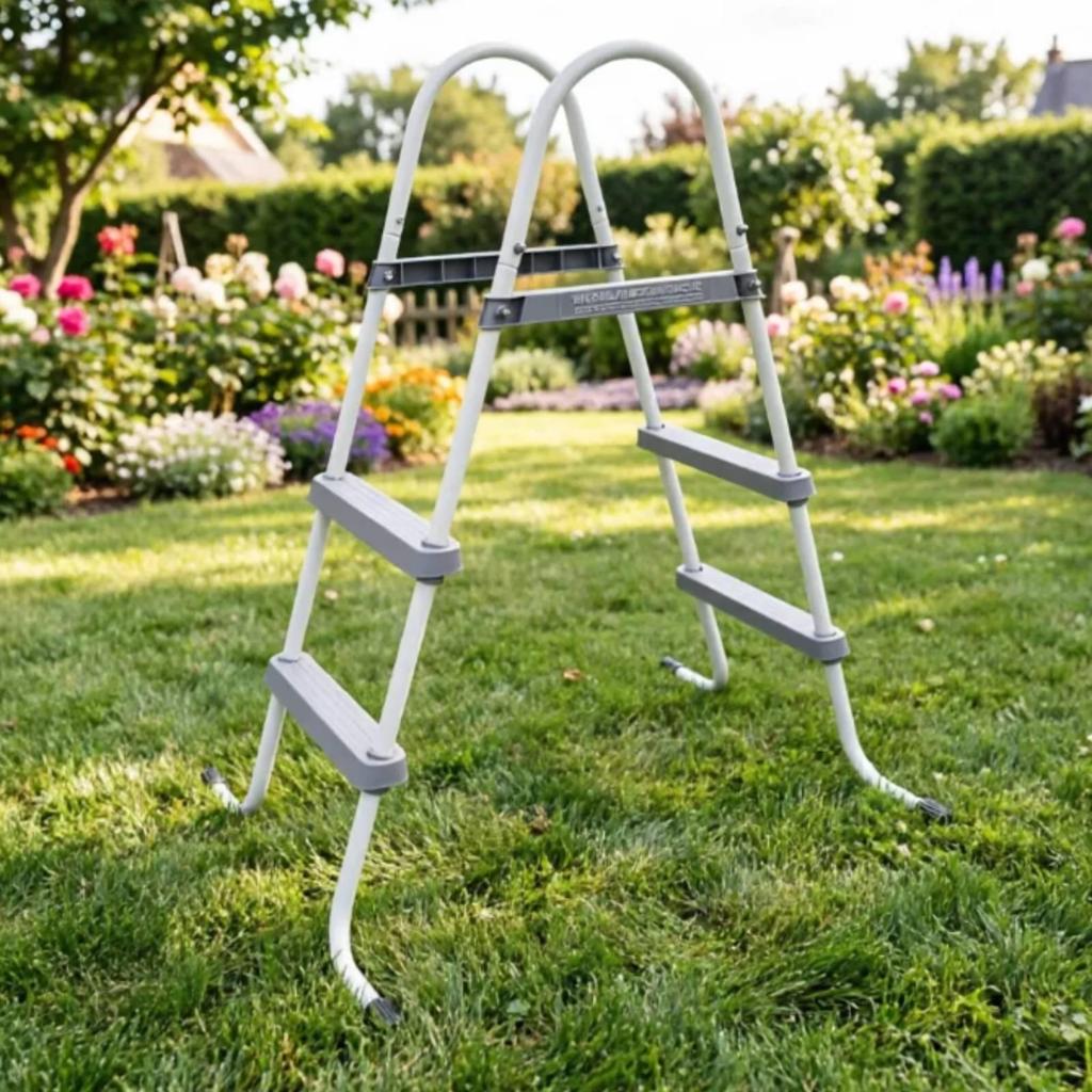 Above Ground Pool Ladder Stable Above-Ground Heavy-Duty for Families