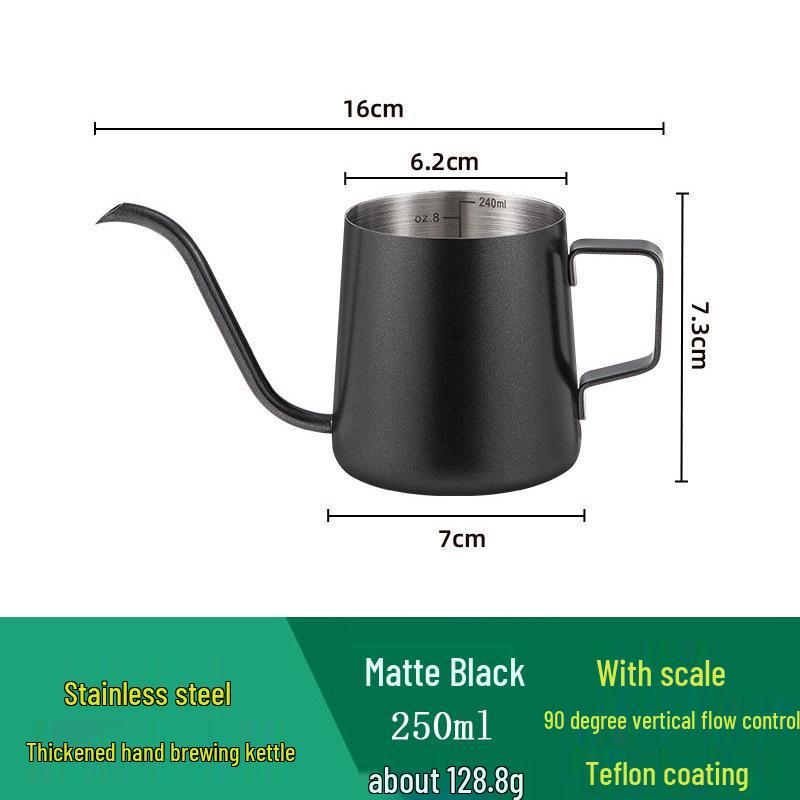 Stainless Steel Long Spout Pour-Over Coffee Kettle for Precise Drip Brewing
