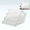 2 In 1 Hamster Climbing Ladder House Safe Odor-free Platform Toy 3 Steps Stairs Non-slip Acrylic Shelter Nest for Small Animals Gerbils Guinea Pig