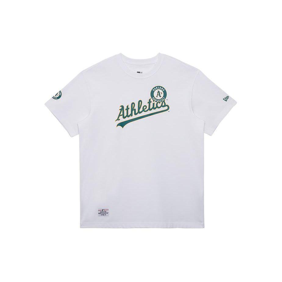 New Era SS24 MLB Oakland Athletics Donut Print Crew Neck Short Sleeve T-Shirt Unisex Tops White 14148847