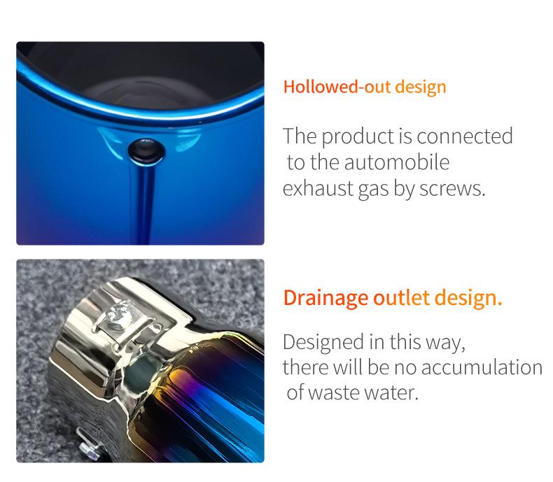 Compatible Car Muffler Tailpipe for Honda Spirior, BYD S6, Mitsubishi ASX, Haval H6, and Prado