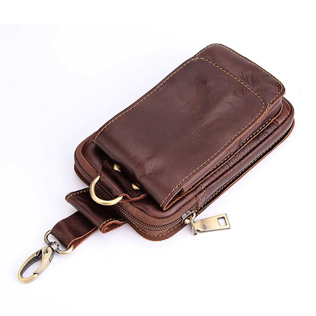 Hombres cuero genuino teléfono celular bolsa cinturón clip bolsa cintura  bolso funda para iphonex 6 6s más 7 8 más comprar a buen precio — entrega  gratuita, reseñas reales con fotos — Joom