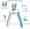 Pet Nail Clippers for Large Dog Nail Trimmer Stainless Steel Scissor Multifunctional Nail Cutter Cat Claw Care Grooming Supplies