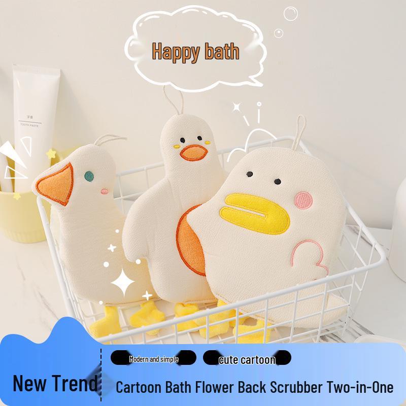 New Offer: Cartoon Back Scrubber & Bath Flower - Ladies' Exfoliating Duo