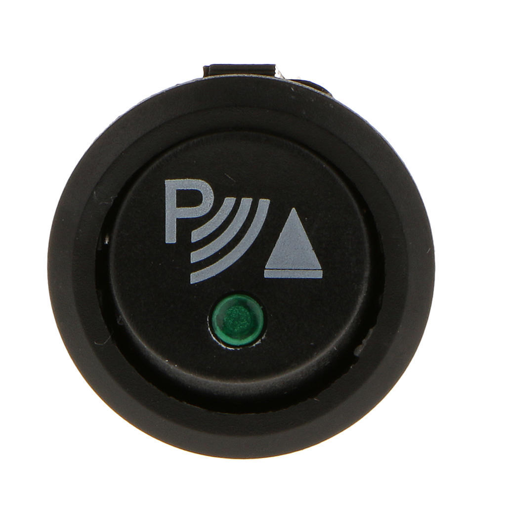 1 Pcs Rocker ON/OFF Switch For Parking Reversing Reverse Sensor Illuminated Round 12V 20A 30mm*20mm*20mm