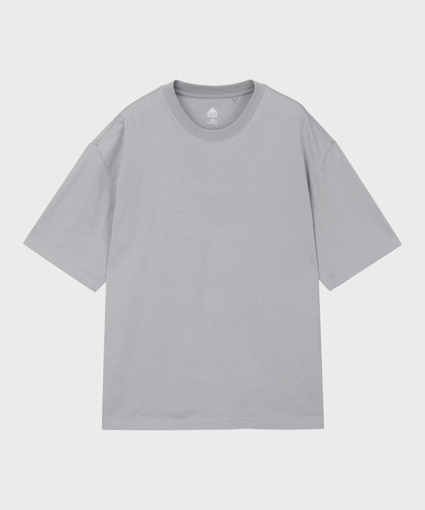 BASIC HOUSE Uni 16-Count Solid Short Sleeve T-Shirt Lxts0103