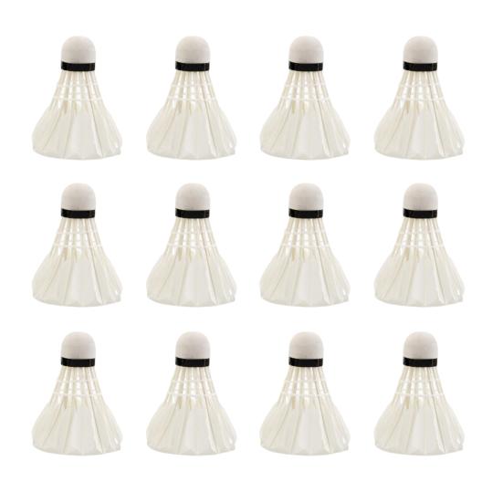 12Pcs Professional Badminton Shuttlecocks Tournament Grade Training Badminton Shuttlecocks High Speed Stable Flight Sport Accessories