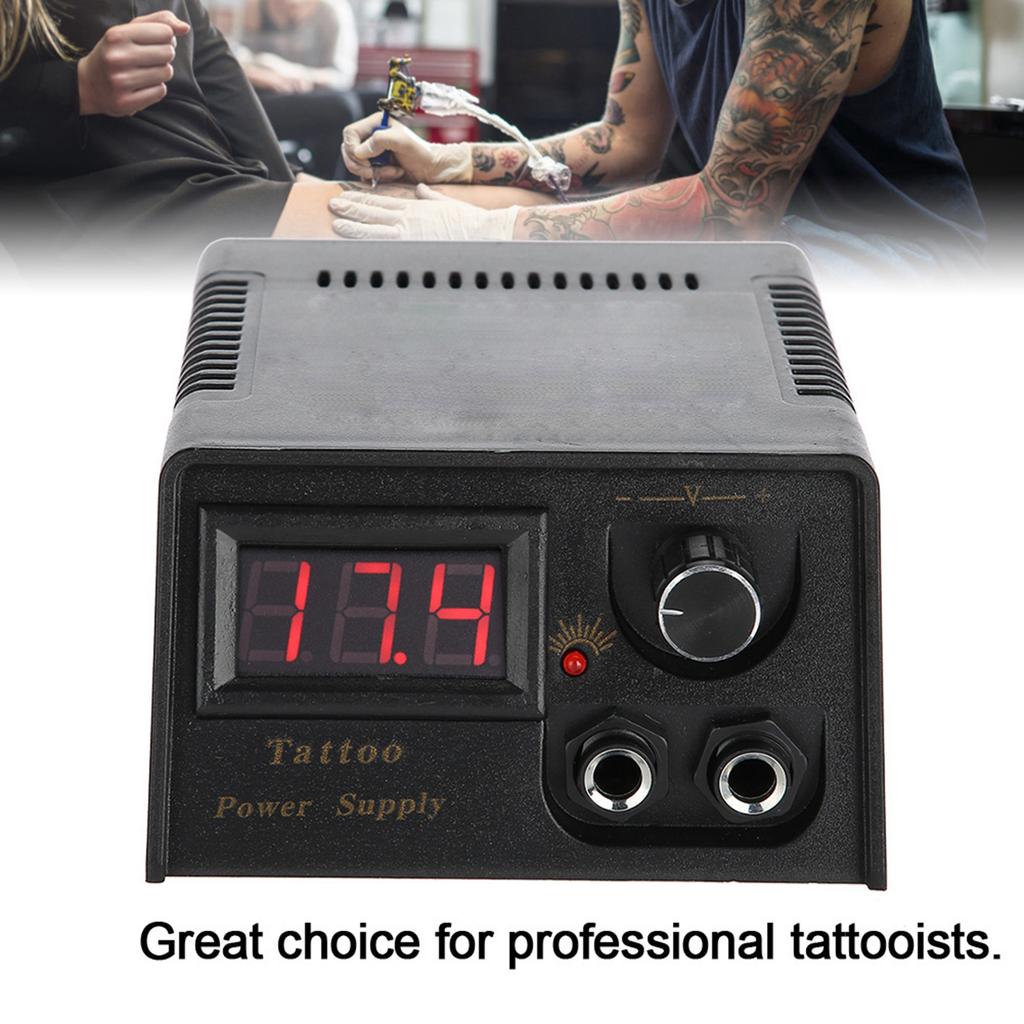 Professional Digital Tattoo Machine Power Supply LCD Tattoo Gun Power With Cable