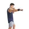 1 Pair Cowhide Ventilated Gym Wristband Four-finger Fitness Workout Gloves  Deadlift
