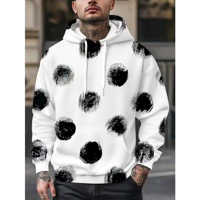 Hanorac cu glugă, 3D digital printat, din fleece, pentru bărbați și femei, de dimensiuni mari, transfrontalier, la modă și casual, pentru iarnă/toamnă