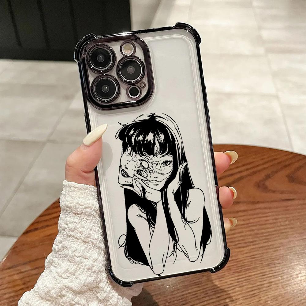 

Junji Ito Ужасы Горячие Комиксы Покрытие Чехол для Телефона Для Samsung S26 S25 S24 S23 S22 S21 S20 FE Note20 Edge Plus Ultra 4G 5G Защита от Падения Samsung S26 Ultra 5G