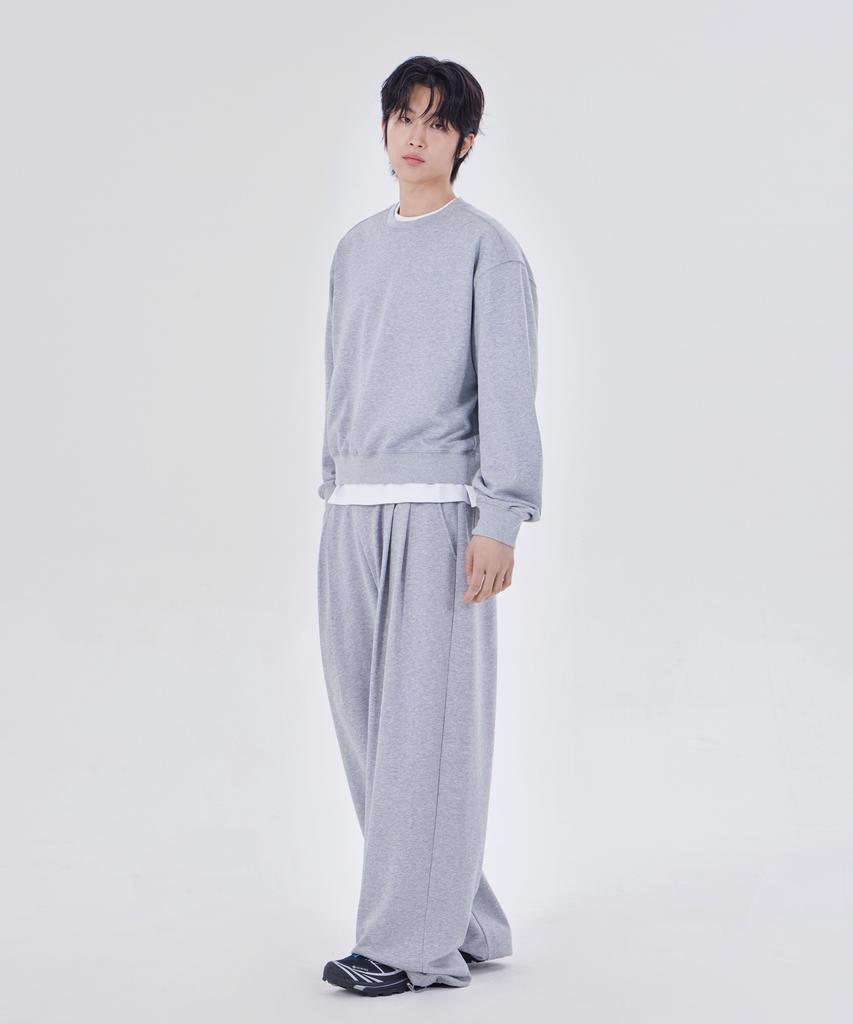 GLW Comfort Wide Two-Pleat Sweatpants Gray