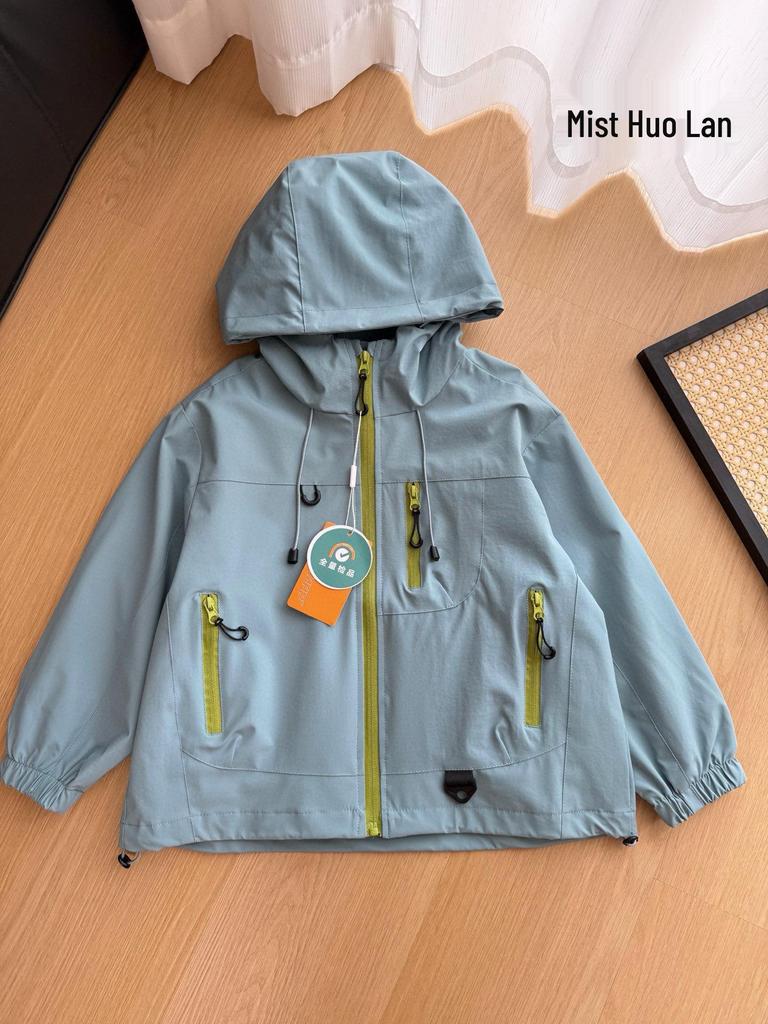 Kids' Autumn Windbreaker - Three-Proof, Lightweight, Casual Sport, Long-Sleeved Jacket for Boys & Girls