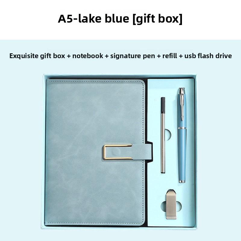 A5 Notatbok Spenne Business Kontor Notisblokk Gaveeske Sett