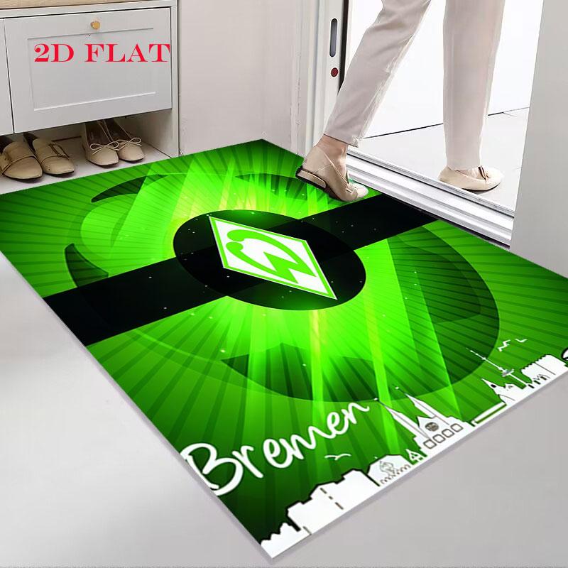 Tappeto SV Werder Bremen per Soggiorno Camera da Letto Casa Decorazione Divano, Tappetino Antiscivolo per Giochi Bambini