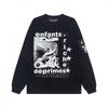 ERD Sad Rich Kid Lip Print Letter Oversized Hoodie Men Women