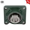 2 Pcs UCF207-20 1-1/4" Bore Pillow Block Flange Bearing 4 Bolts Solid Base