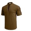 Men's Beach Shirt Short Sleeve Lace Up Hippie T-shirt Cotton Linen Bandage V-neck Pirate Shirts
