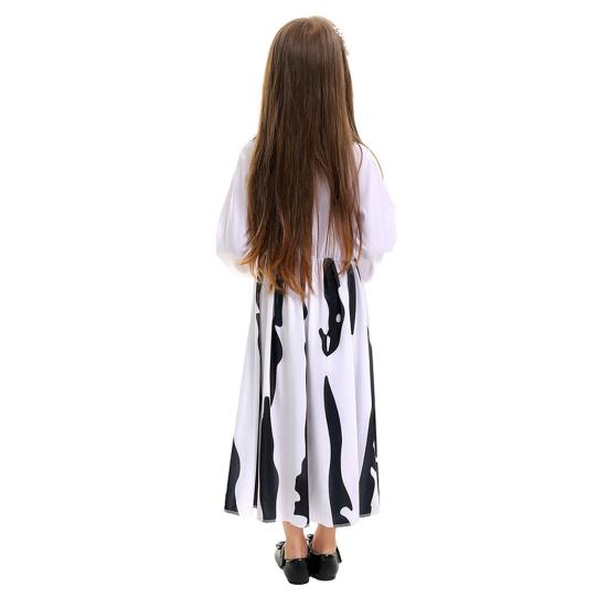 Kids Skeleton Costume Halloween Skeleton Tutu Skirt/Dinosaur Jumpsuit/Bone Onesie Outfit