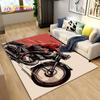Retro Vintage Motorcycle Area Rug Large,Carpet Rug for Living Room Bedroom Sofa,Kitchen Bathroom Doormat Non-slip Floor Mat Gift