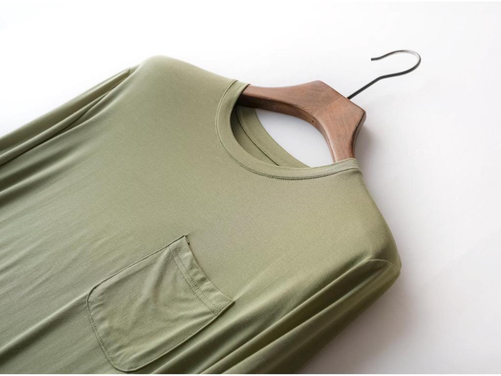 Pánské prodyšné pyžamo s dlouhým rukávem, volný střih, šetrné k pokožce, velké velikosti, pro vnitřní/venkovní nošení