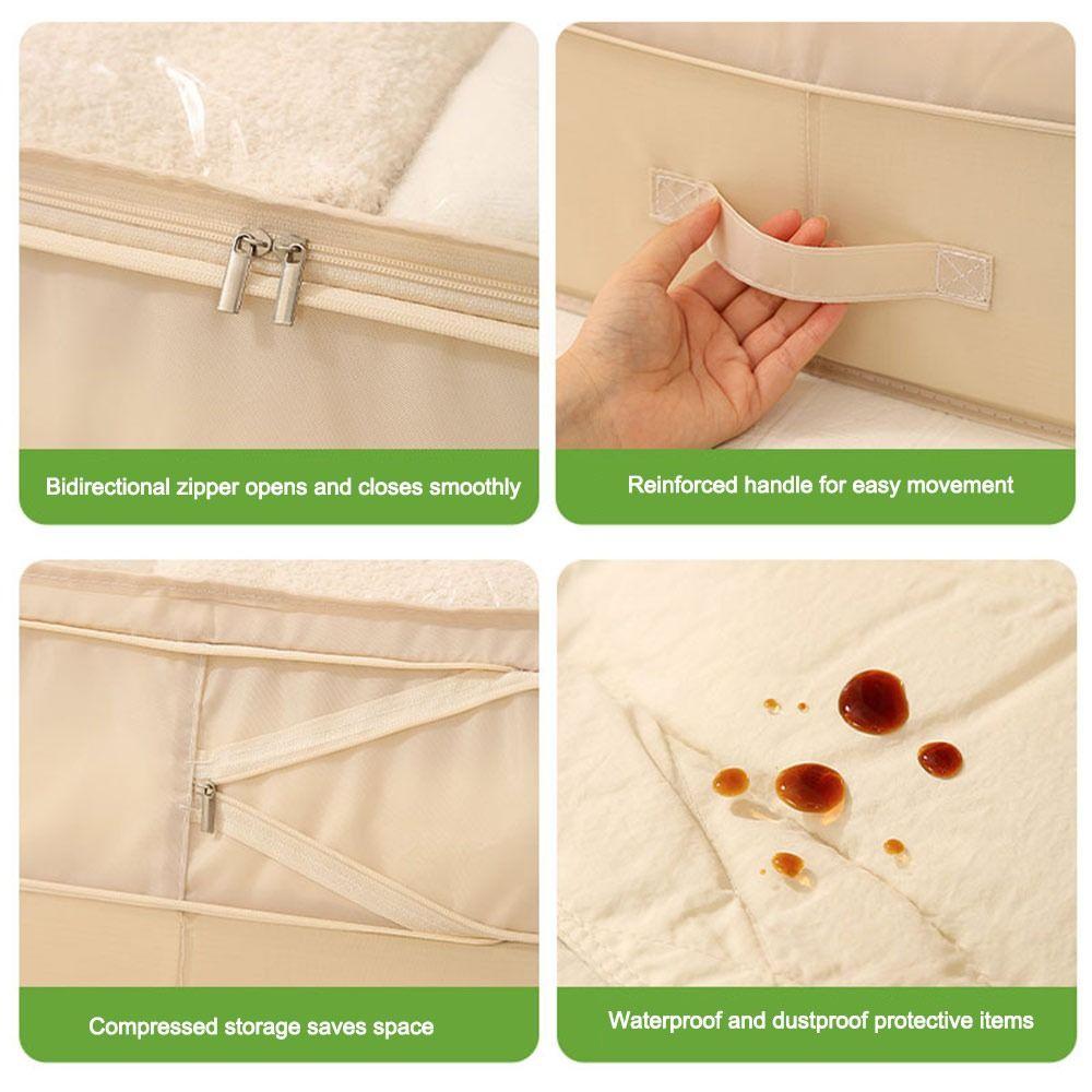 Large Capacity Moving Packing Bag Multi-Functional Waterproof Children Clothes Storage Bag With Lid Dustproof Clothes Organizer