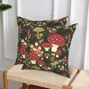 Pilzhöhlen Dekorative Kissenbezüge x Set von Kissenbezug für Couchkissen Heim Sofa Stuhl Auto Outdoor Terrasse Dekor