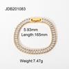Elegant French Zircon Bracelet Minimalist Titanium Steel Jewelry Accessory