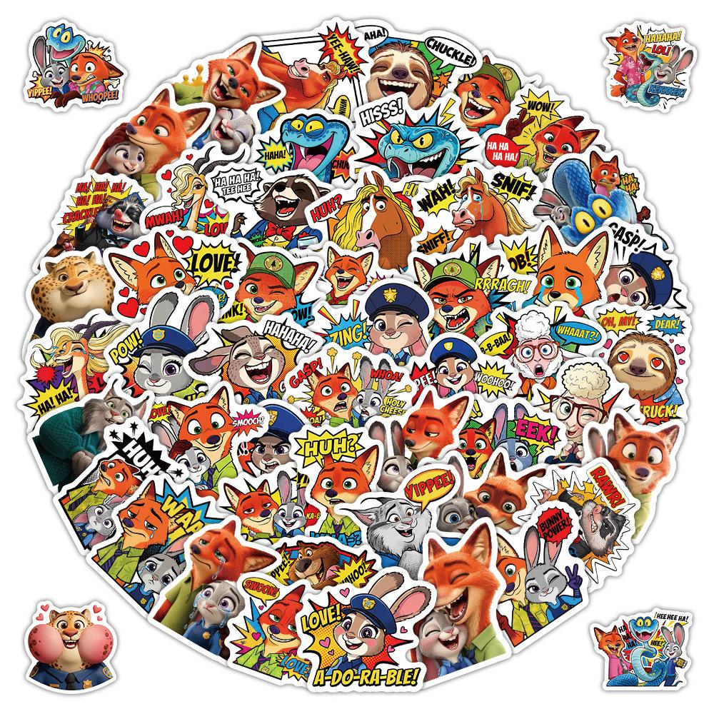 63pcs Cartoon Movie Graffiti Stickers Waterproof Decals Stickers For Laptop Phone Skateboard Thermos Ipad Diy Stickers Toys Gift