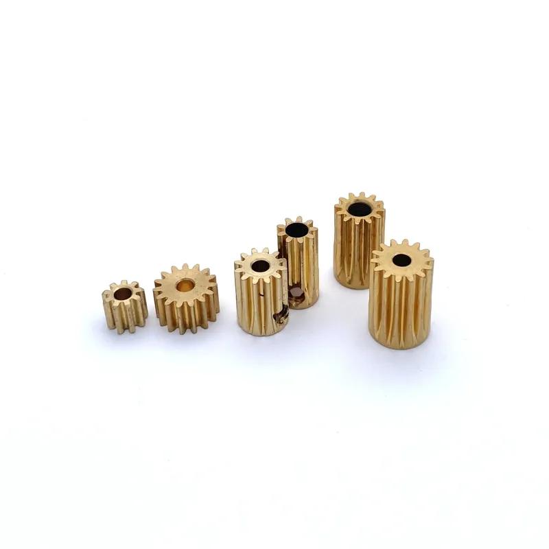 RC Model Metal Gear 0.5M 2.3mm 8T 9T 10T 12T 13T 14T 15T Height 5/10/12MM Cylindrical Spur Gear DIY Helicopter Motor