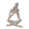 Bookshelf Decor Thinker Statue, Abstract Art Reading Thinker Sculpture Figurine Aesthetic, Modern Home Decoration for Living Room Office Desk Decor