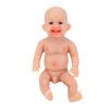 Lifelike Reborn Baby Doll 6 Inch Realistic Cute Sweet Smile Face Soft Silicone Solid Real Reborn Baby Doll for Toddlers Boy Doll