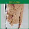 Fashion-forward Womens Ruffle Long Sleeve Top Blouse For Versatile Summer Styling