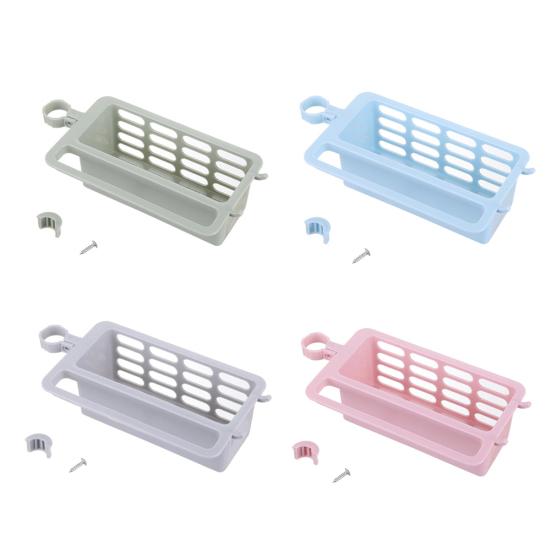 Kitchen Sink Faucet Draining Sponge Soap Brush Towel Holder Storage Rack Basket