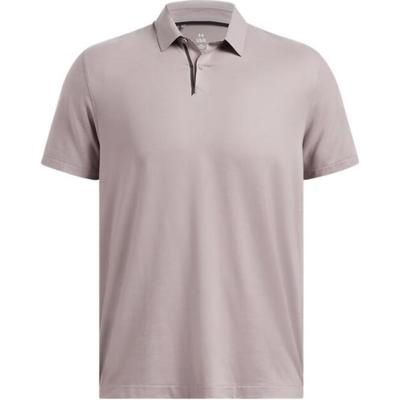 Tour Tips Golf Solid Color Short Sleeve Polo Shirt Men Tops Fatty-Carp-Gray 1385128-015