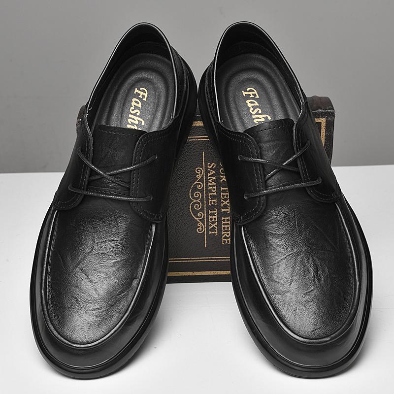 Fashion Genuine Leather Mens Oxford Shoes Fashion Party Formal Dress Footwear Classics Man Dress Shoes Casual Business Male Derby Shoes