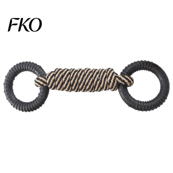 Wear-resistant Dog Toy Cotton Rope Toy, Flying Disc Interactive Fetch Knot Chew Tug-of-War for Large And Small