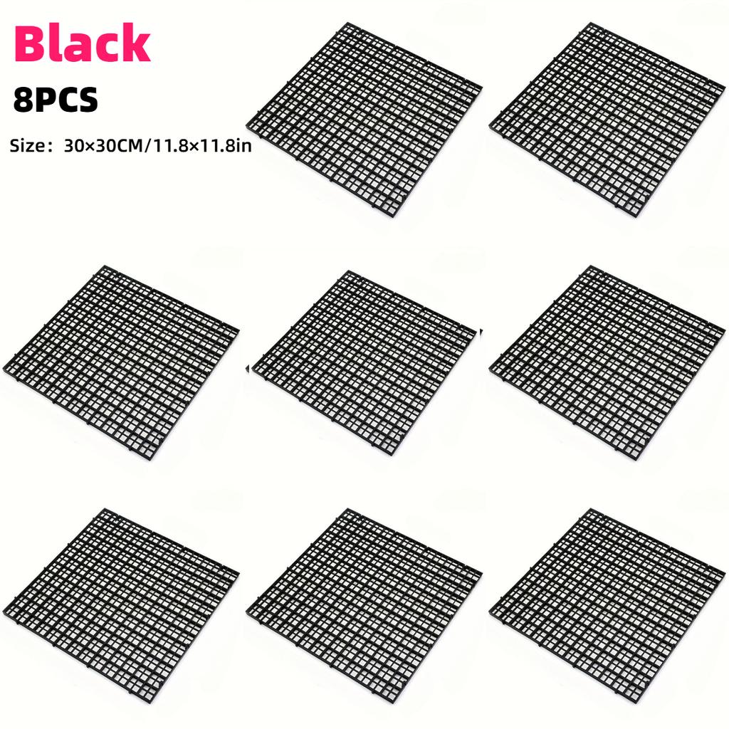 8pcs Thickened Water Tank Isolation Plates Adjustable and Cut Plastic Aquarium Bottom Grid Plate Fish Tank Board & Divider Tray
