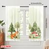 2pcs 2D flat printing Scene Curtain Chosen Loved Woodland Forest Animals 100% Polyester Fabric Without Electricity Festive