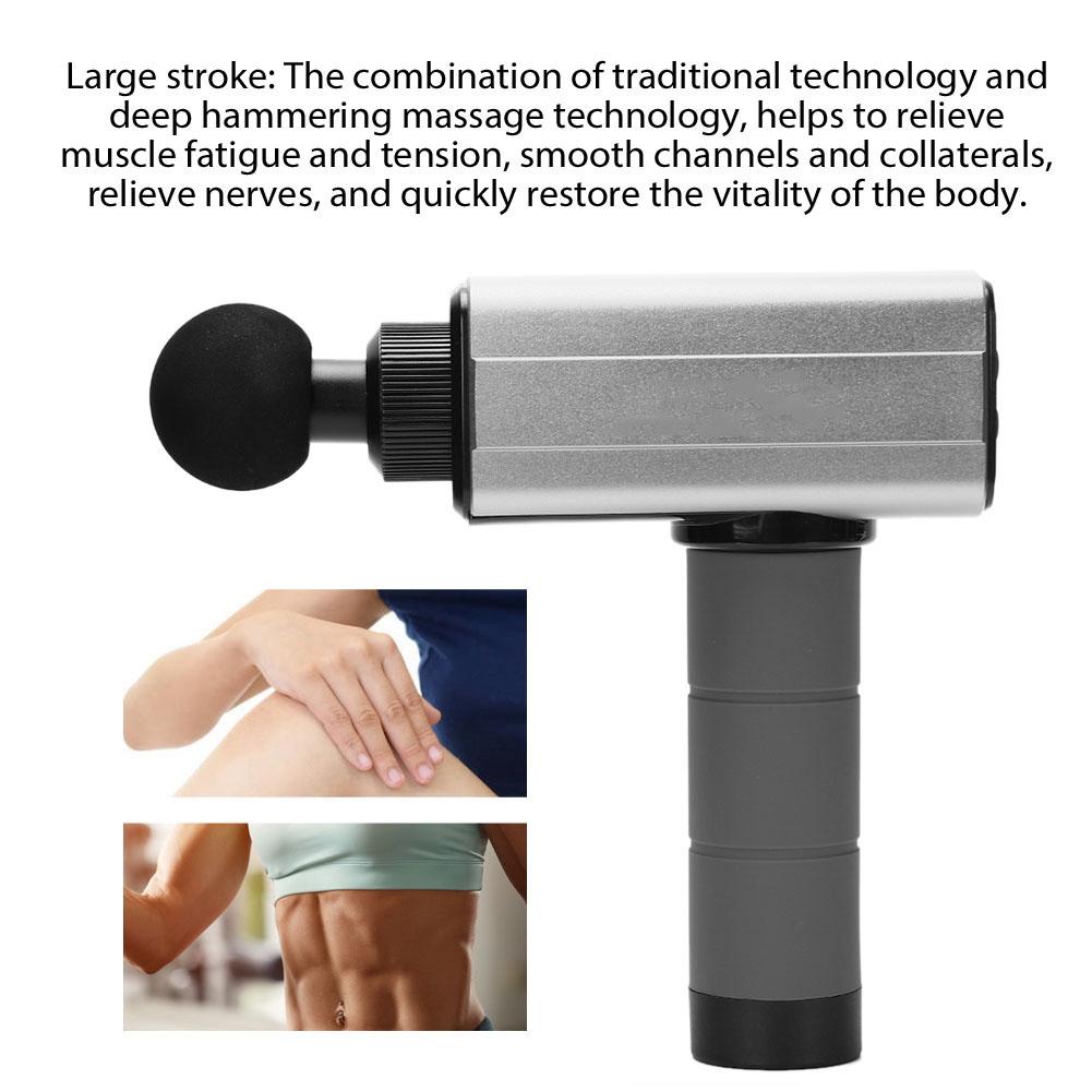 Handheld Electric Deep Muscle Massage Therapy Device Fascia Massage Gun Body Muscle Massager