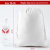 Cotton Linen Drawstring Canvas Bag, Single Layer Breathable Storage for Sundries