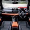For Mitsubishi outlander   2024 carbon black Car Dashboard trument Display Panel Decorative Ring Cover Trim RHD LHD