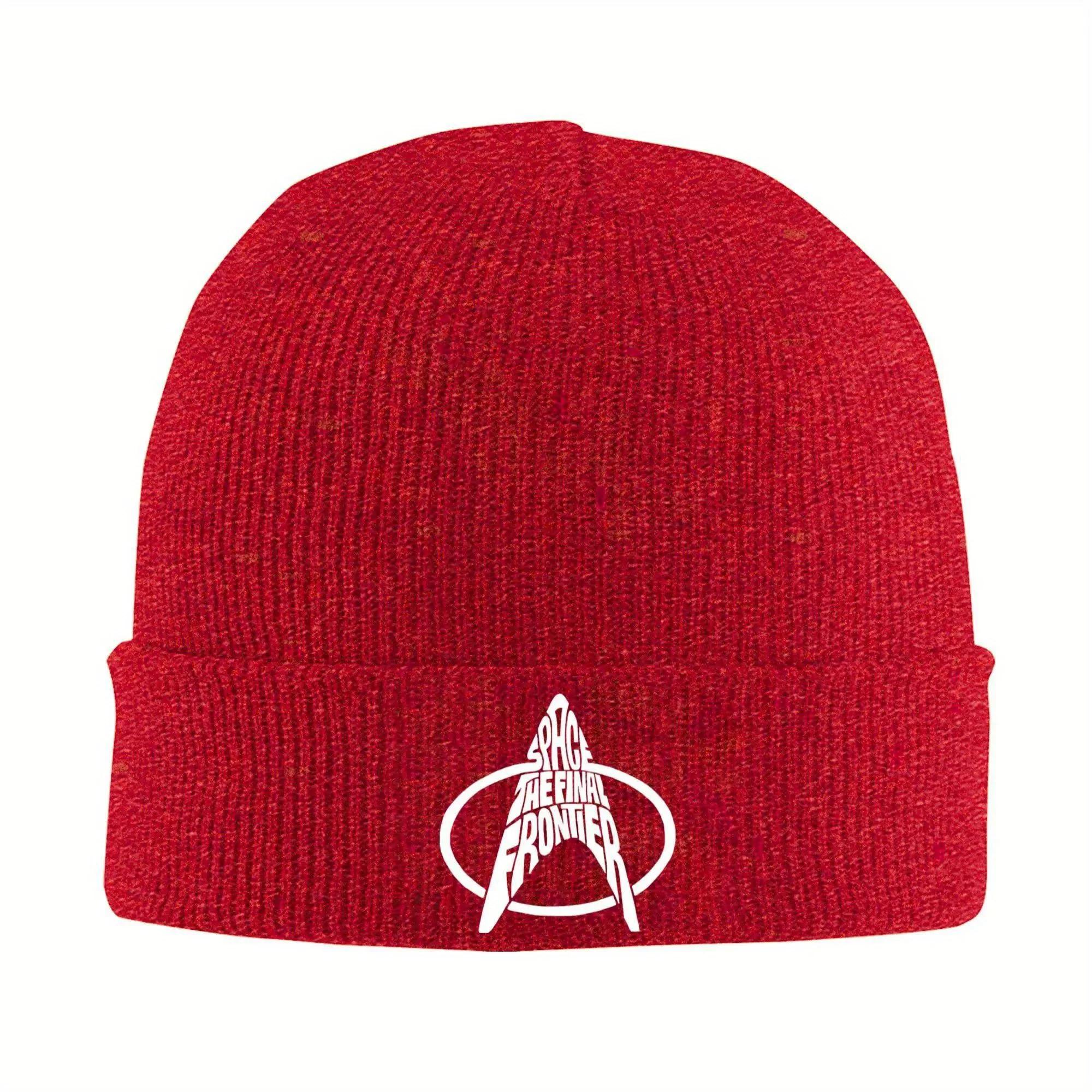 

New Women Unisex Beanie Hat Star Trek Space The Final Frontier Accessories Warm Skullies Knitted Caps Beanies Skullies