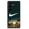 Phone Case - MANIACASE - Samsung Galaxy S26 Ultra - Silicone TPU - Black - Nike Palm Trees Night Pattern
