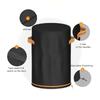 Fire Column Cover Round Outdoor Furniture Protector With Handle Cylinder Fireplaces Cover Protector For Yard