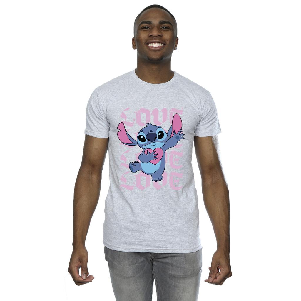 Lilo & Stitch Mens Valentine Love T-Shirt