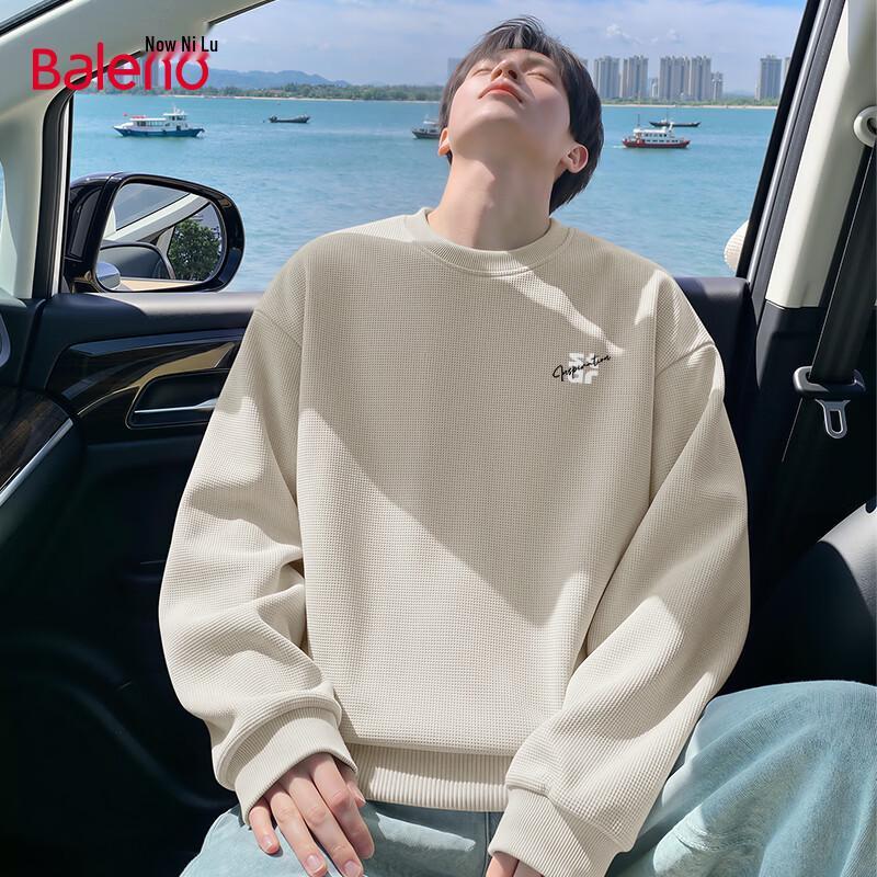 Baleno Men's Oversized Graphic Crewneck Sweatshirt