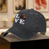 Vintage Washed Baseball Cap with Chocolate Labrador Print  Unisex Outdoor Sports  Daily Wear