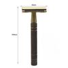 T-shaped ShaverManual Razor Bronze Shaver Manual Brass Double-sided Razor Old-fashioned Manual Shaver